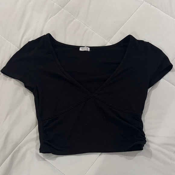 Garage Gabriella V-Neck Tee - Black - Picture 3 of 5